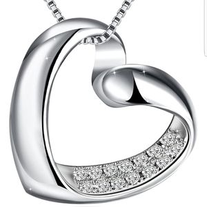 Just Because Heart Pendant Necklace Gift